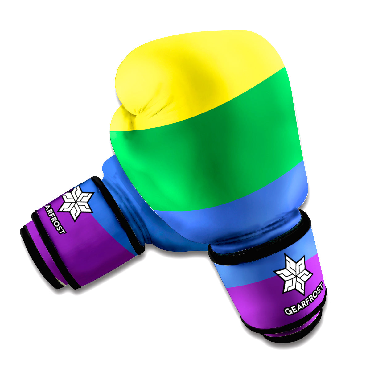 LGBT Pride Rainbow Striped Print Boxing Gloves