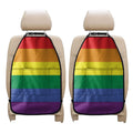 LGBT Pride Rainbow Striped Print Car Seat Organizers