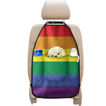 LGBT Pride Rainbow Striped Print Car Seat Organizers