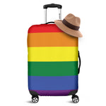 LGBT Pride Rainbow Striped Print Luggage Cover