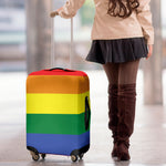 LGBT Pride Rainbow Striped Print Luggage Cover