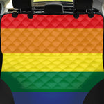 LGBT Pride Rainbow Striped Print Pet Car Back Seat Cover