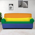LGBT Pride Rainbow Striped Print Sofa Cover