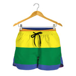 LGBT Pride Rainbow Striped Print Women's Shorts