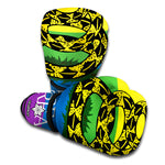 LGBT Rainbow Gadsden Flag Print Boxing Gloves