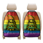 LGBT Rainbow Gadsden Flag Print Car Seat Organizers