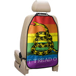 LGBT Rainbow Gadsden Flag Print Car Seat Organizers