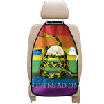 LGBT Rainbow Gadsden Flag Print Car Seat Organizers