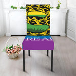 LGBT Rainbow Gadsden Flag Print Dining Chair Slipcover
