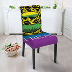 LGBT Rainbow Gadsden Flag Print Dining Chair Slipcover