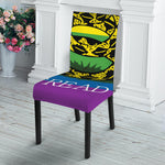 LGBT Rainbow Gadsden Flag Print Dining Chair Slipcover