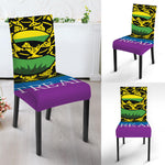 LGBT Rainbow Gadsden Flag Print Dining Chair Slipcover