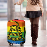 LGBT Rainbow Gadsden Flag Print Luggage Cover