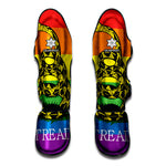 LGBT Rainbow Gadsden Flag Print Muay Thai Shin Guard