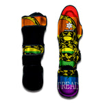 LGBT Rainbow Gadsden Flag Print Muay Thai Shin Guard