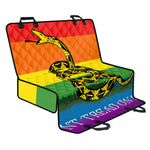 LGBT Rainbow Gadsden Flag Print Pet Car Back Seat Cover