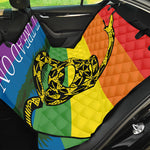 LGBT Rainbow Gadsden Flag Print Pet Car Back Seat Cover
