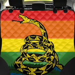 LGBT Rainbow Gadsden Flag Print Pet Car Back Seat Cover