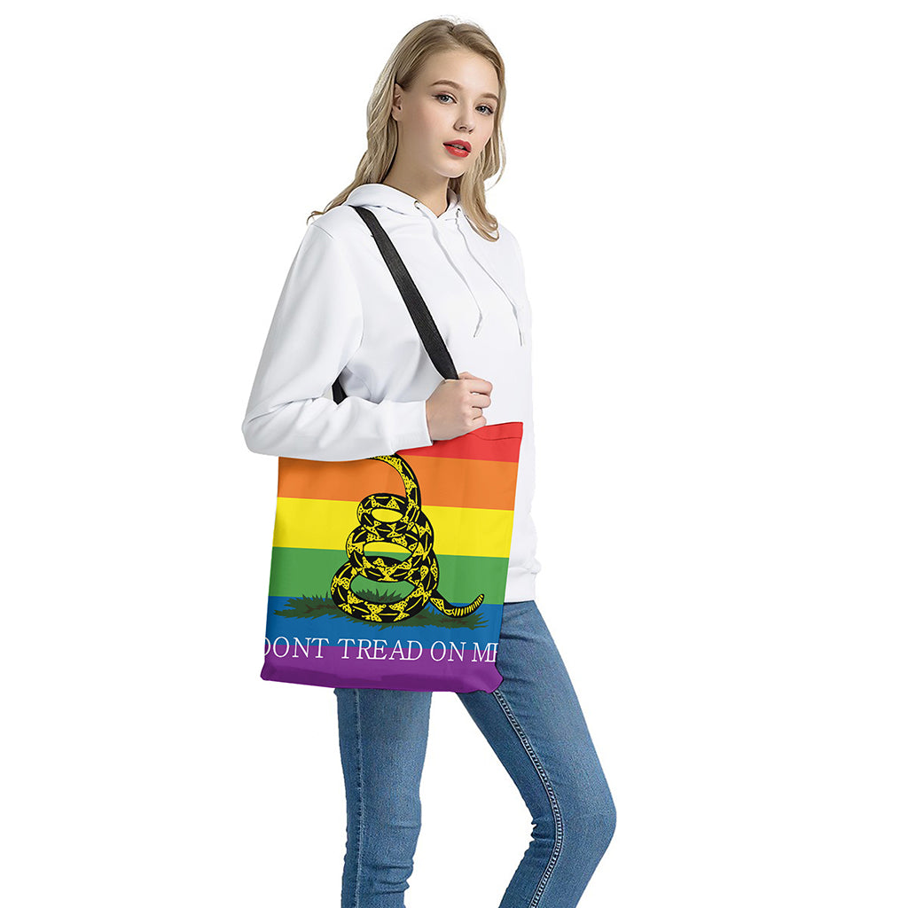 Printed Full Rainbow Pride Flag Tote Bag