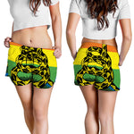 LGBT Rainbow Gadsden Flag Print Women's Shorts