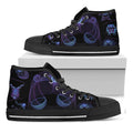 Libra And Astrological Signs Print Black High Top Sneakers