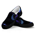 Libra And Astrological Signs Print Black Slip On Sneakers