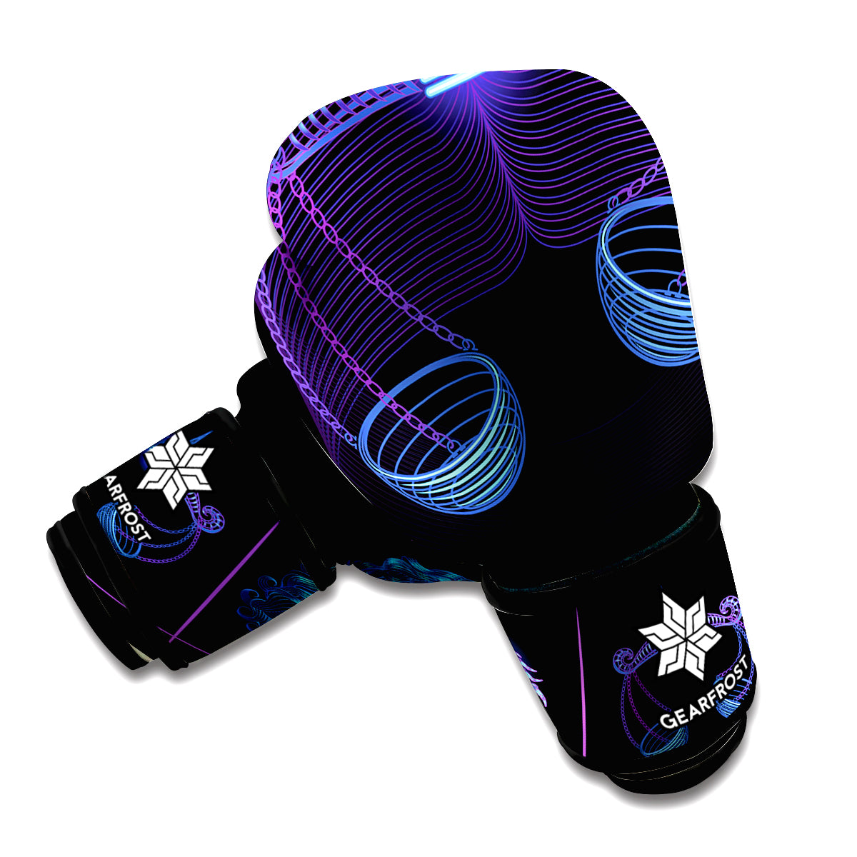 Libra And Astrological Signs Print Boxing Gloves