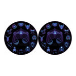 Libra And Astrological Signs Print Car Coasters