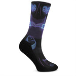 Libra And Astrological Signs Print Crew Socks