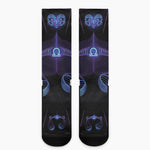 Libra And Astrological Signs Print Crew Socks