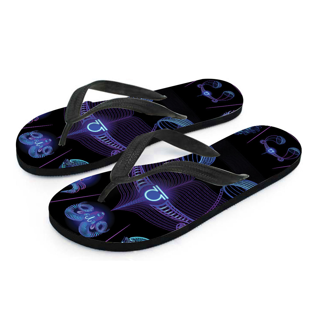 Libra And Astrological Signs Print Flip Flops