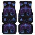 Libra And Astrological Signs Print Front and Back Car Floor Mats