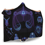 Libra And Astrological Signs Print Hooded Blanket