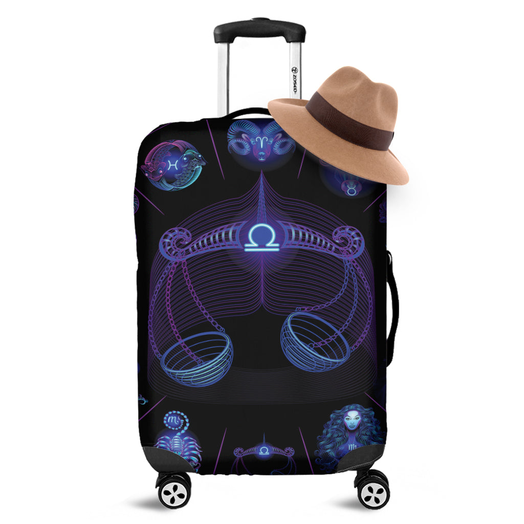 Libra And Astrological Signs Print Luggage Cover