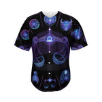 Libra And Astrological Signs Print Men's Baseball Jersey