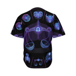 Libra And Astrological Signs Print Men's Baseball Jersey