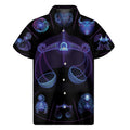 Libra And Astrological Signs Print Men's Short Sleeve Shirt