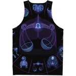 Libra And Astrological Signs Print Men's Tank Top