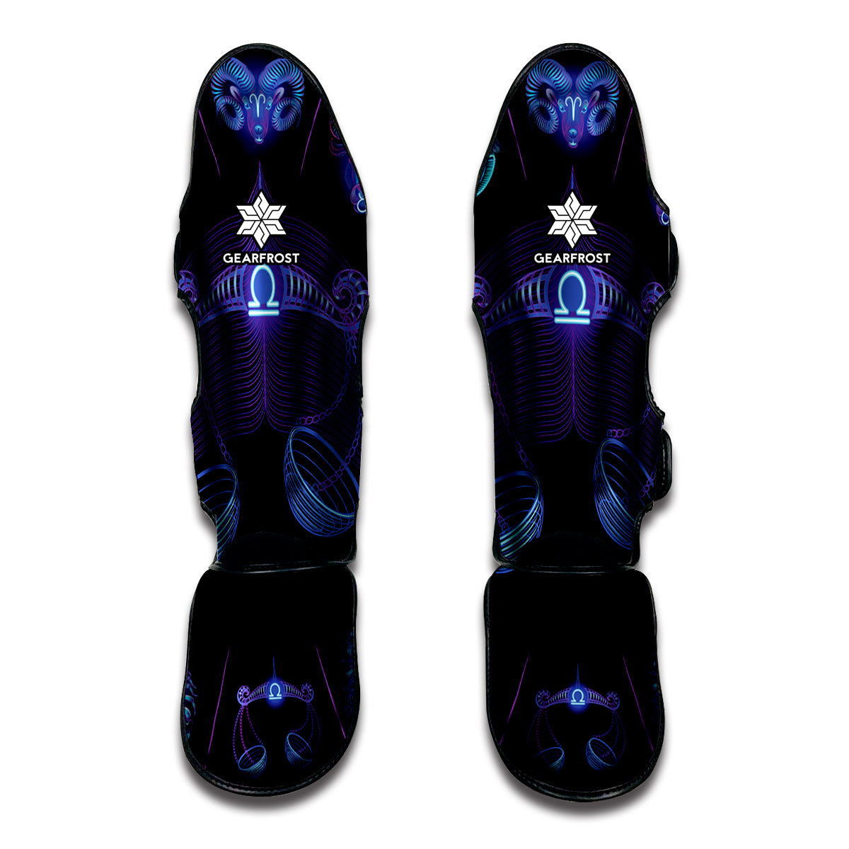 Libra And Astrological Signs Print Muay Thai Shin Guard