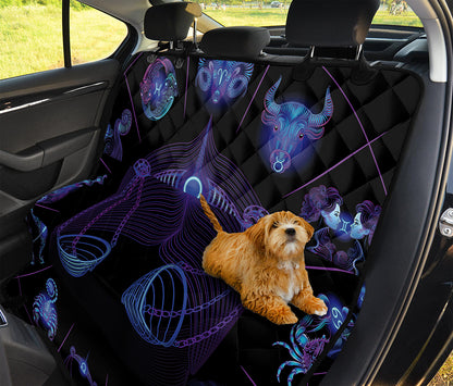 Libra And Astrological Signs Print Pet Car Back Seat Cover