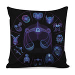 Libra And Astrological Signs Print Pillow Cover
