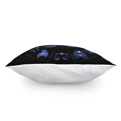 Libra And Astrological Signs Print Pillow Cover