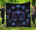 Libra And Astrological Signs Print Quilt