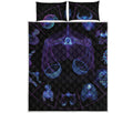 Libra And Astrological Signs Print Quilt Bed Set