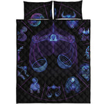 Libra And Astrological Signs Print Quilt Bed Set