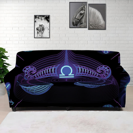Libra And Astrological Signs Print Sofa Cover