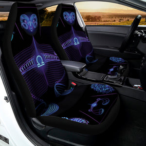 Libra And Astrological Signs Print Universal Fit Car Seat Covers