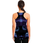Libra And Astrological Signs Print Women's Racerback Tank Top