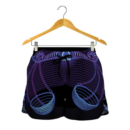 Libra And Astrological Signs Print Women's Shorts