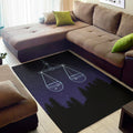 Libra Constellation Print Floor Mat